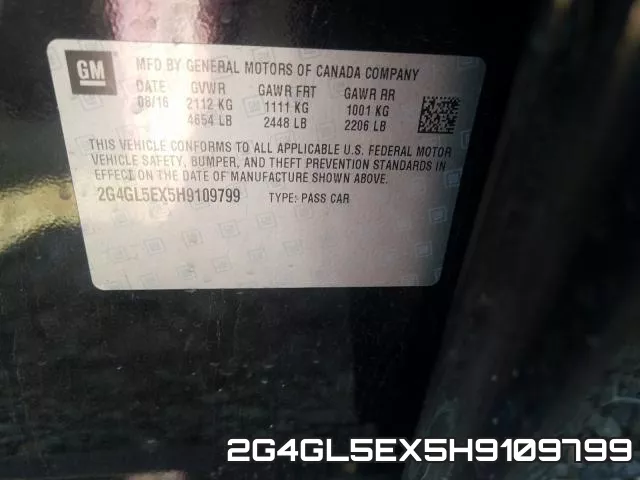 2G4GL5EX5H9109799 фото 2