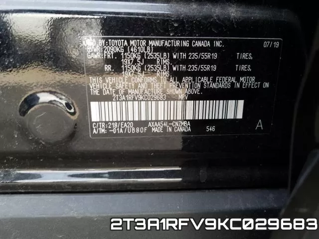 2T3A1RFV9KC029683 фото 2