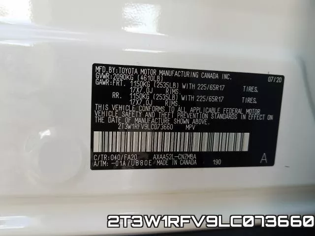 2T3W1RFV9LC073660 фото 2