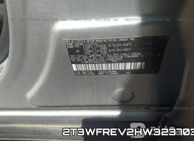 2T3WFREV2HW323703 фото 10