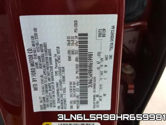 3LN6L5A98HR659981 фото 2