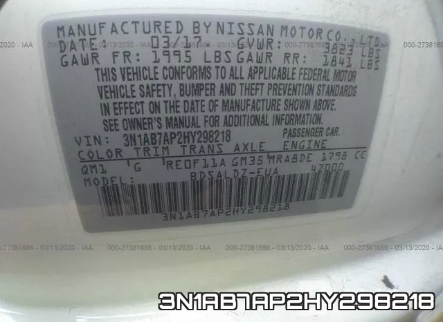 3N1AB7AP2HY298218 фото 10