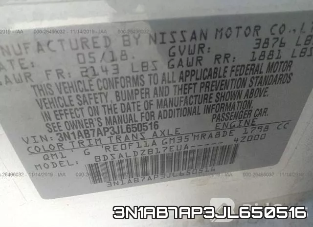 3N1AB7AP3JL650516 фото 10