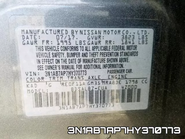 3N1AB7AP7HY370773 фото 2