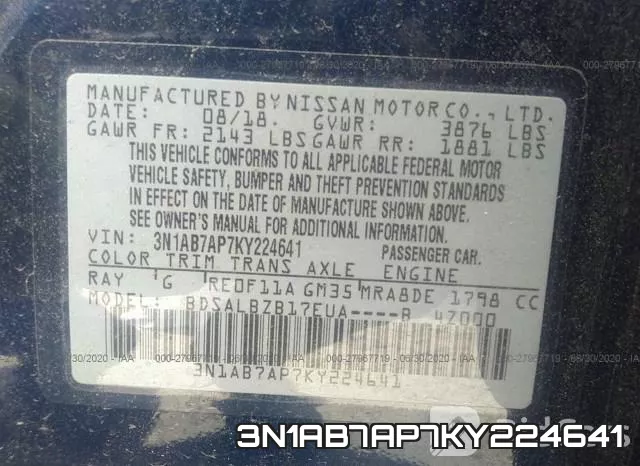 3N1AB7AP7KY224641 фото 10