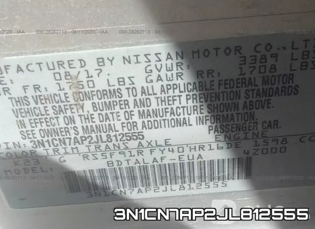 3N1CN7AP2JL812555 фото 9