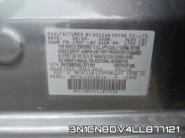 3N1CN8DV4LL877121 фото 2