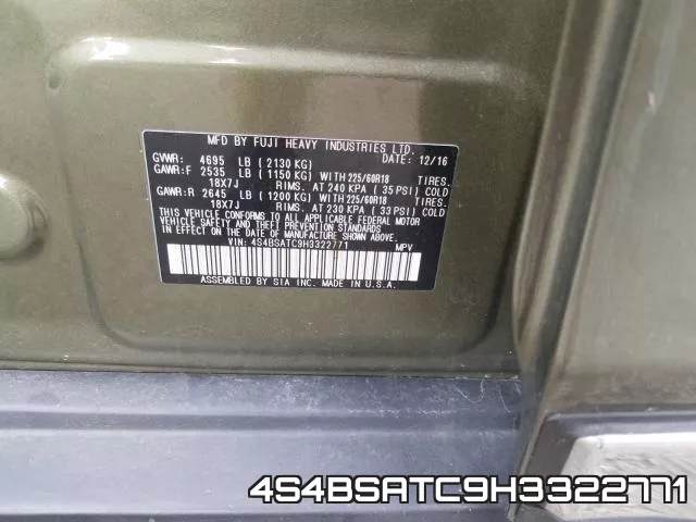 4S4BSATC9H3322771 фото 2