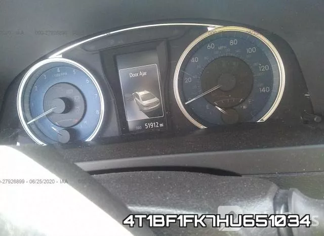 4T1BF1FK7HU651034 фото 8