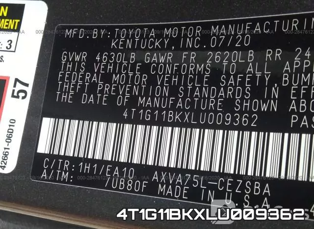 4T1G11BKXLU009362 фото 10