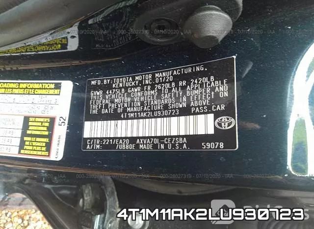 4T1M11AK2LU930723 фото 10