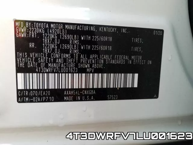 4T3DWRFV7LU001623 фото 2