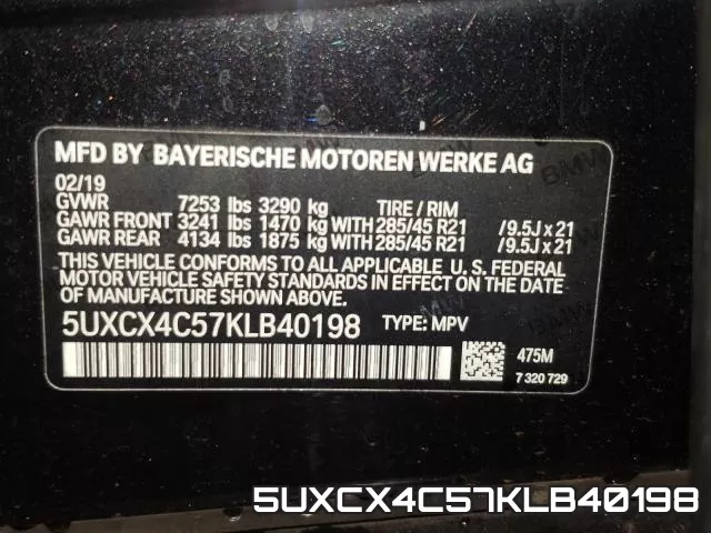 5UXCX4C57KLB40198 фото 2
