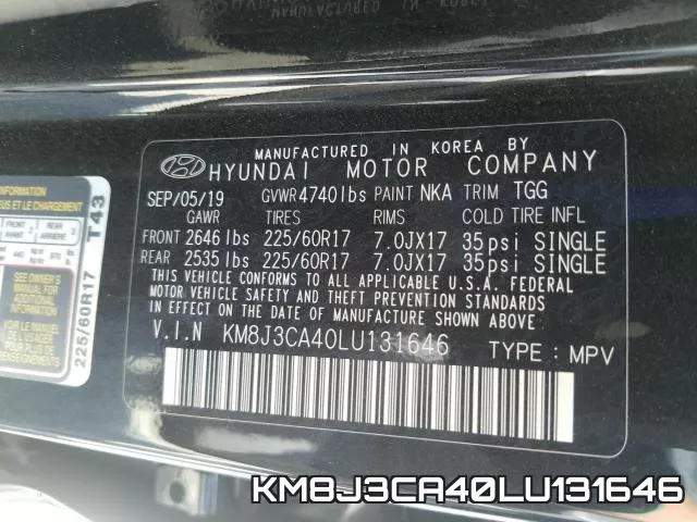 KM8J3CA40LU131646 фото 2