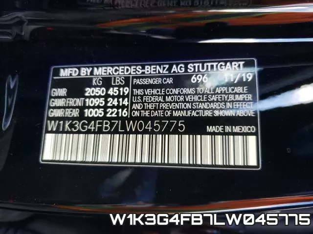 W1K3G4FB7LW045775 фото 2