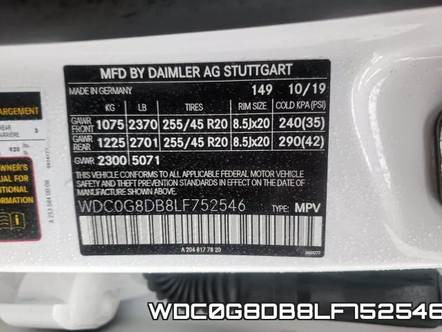 WDC0G8DB8LF752546 фото 2