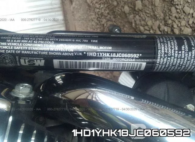 1HD1YHK18JC060592 фото 2