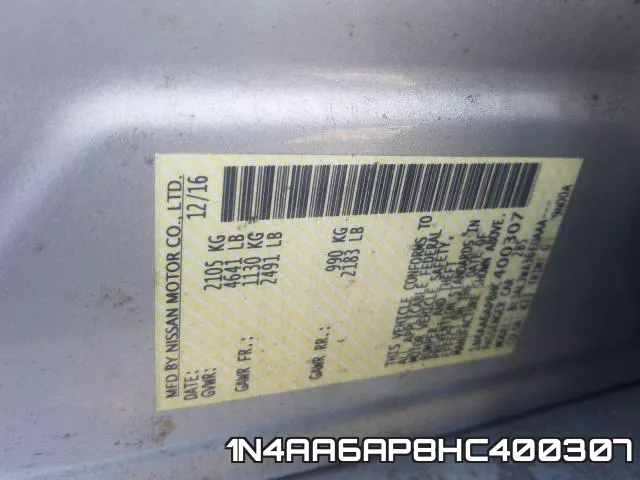 1N4AA6AP8HC400307 фото 2