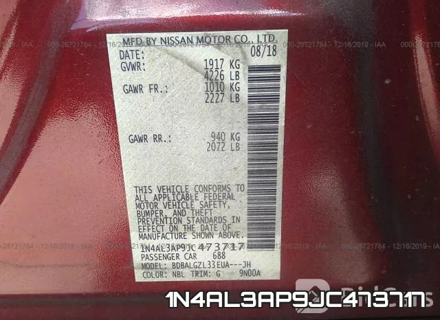 1N4AL3AP9JC473717 фото 10