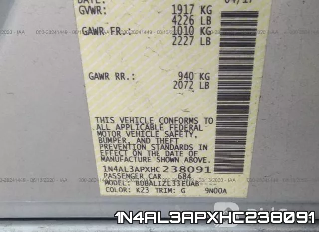 1N4AL3APXHC238091 фото 10