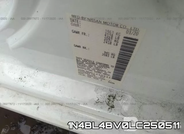 1N4BL4BV0LC250511 фото 10