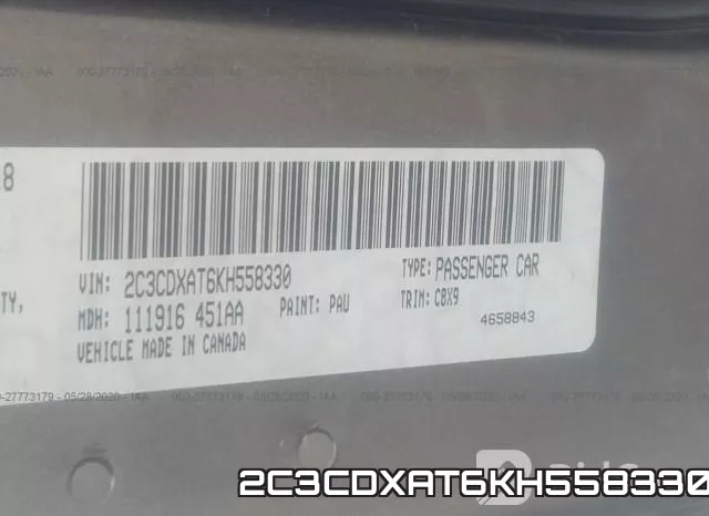 2C3CDXAT6KH558330 фото 8