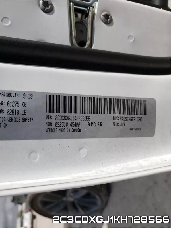 2C3CDXGJ1KH728566 фото 2