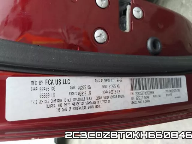 2C3CDZBT0KH660846 фото 2