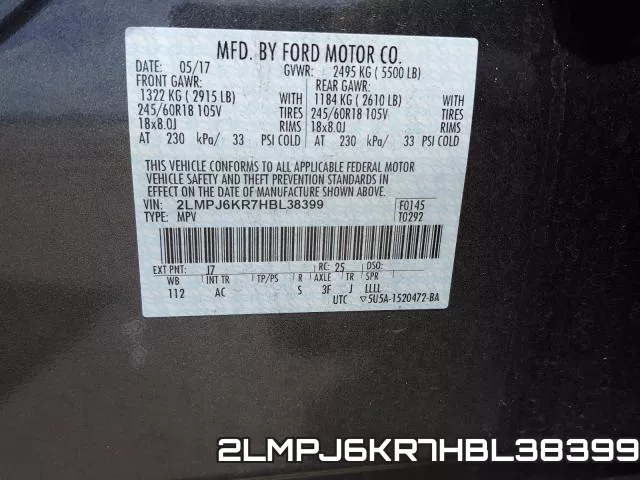 2LMPJ6KR7HBL38399 фото 2