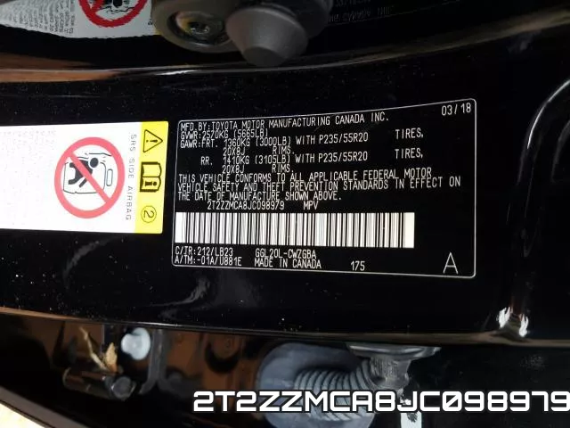 2T2ZZMCA8JC098979 фото 2