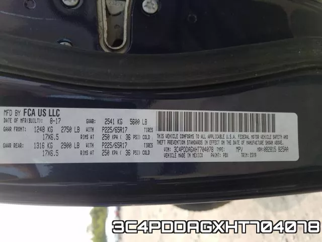 3C4PDDAGXHT704078 фото 2