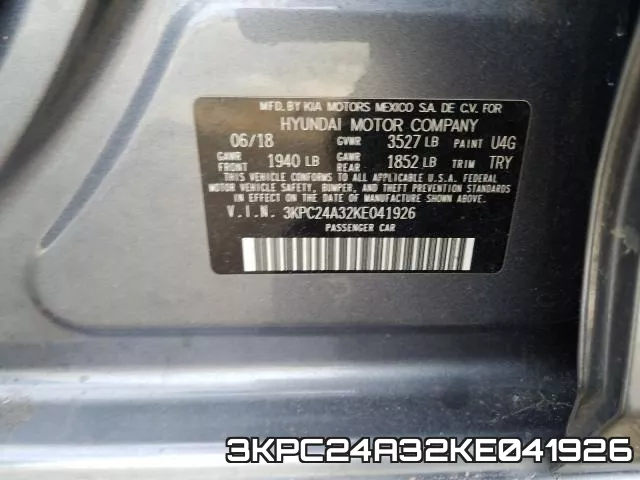 3KPC24A32KE041926 фото 2