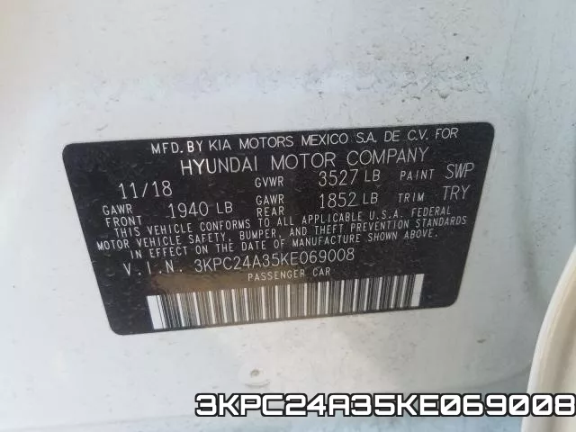 3KPC24A35KE069008 фото 2