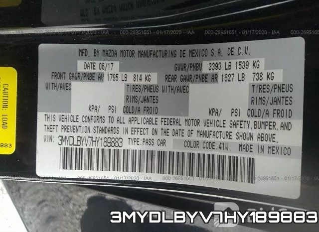 3MYDLBYV7HY189883 фото 10