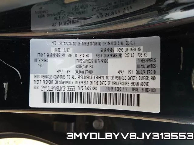 3MYDLBYV8JY313553 фото 2