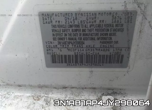 3N1AB7AP4JY298064 фото 10