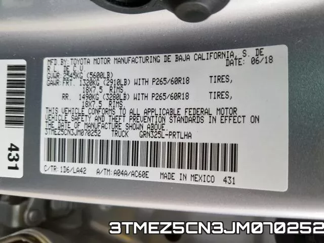 3TMEZ5CN3JM070252 фото 2