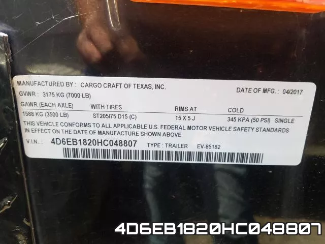 4D6EB1820HC048807 фото 2