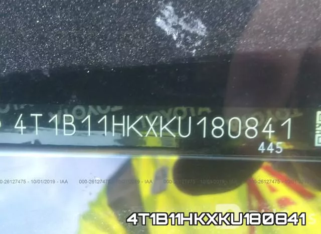 4T1B11HKXKU180841 фото 10