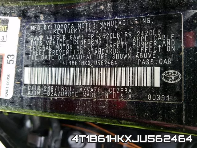 4T1B61HKXJU562464 фото 2