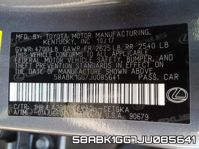 58ABK1GG7JU085641 фото 2