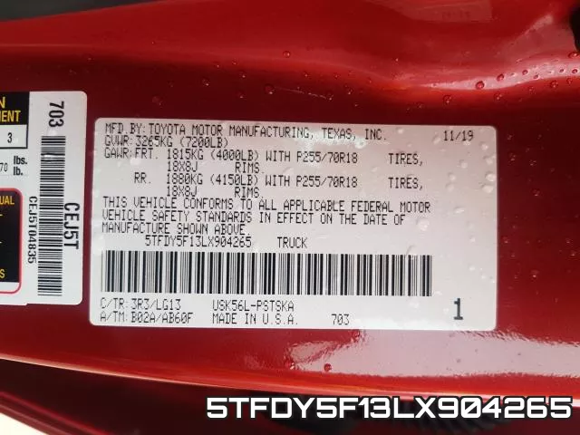 5TFDY5F13LX904265 фото 2