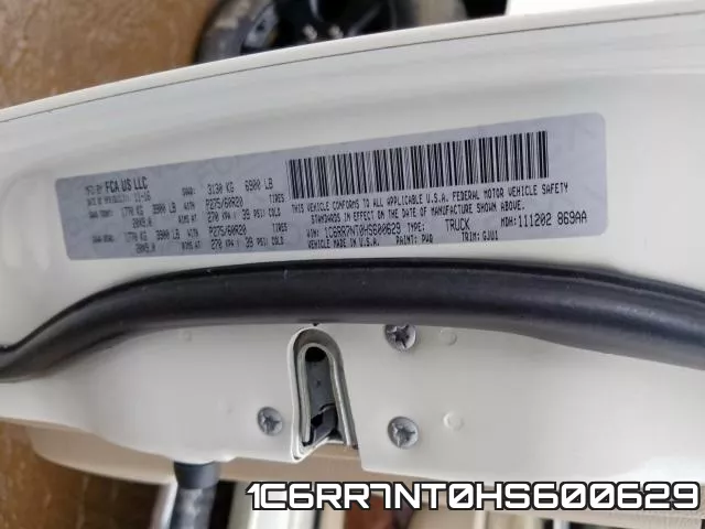 1C6RR7NT0HS600629 фото 2