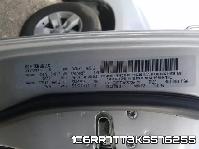 1C6RR7TT3KS576255 фото 2