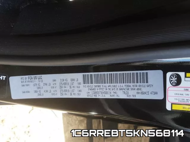 1C6RREBT5KN568114 фото 2