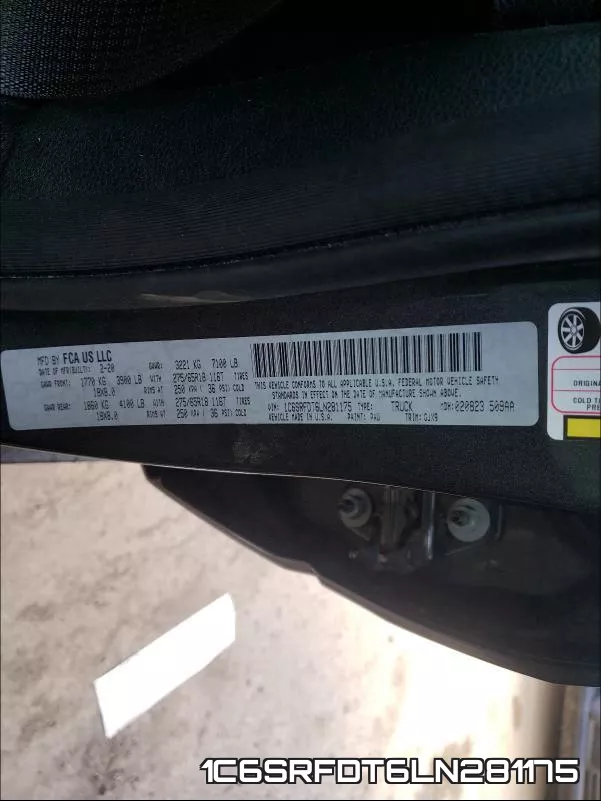 1C6SRFDT6LN281175 фото 2