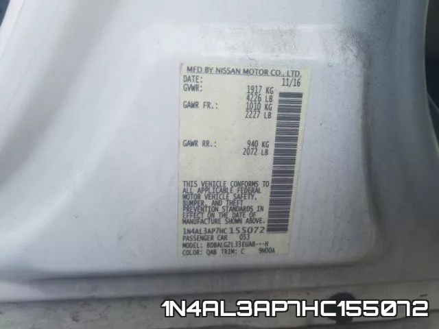 1N4AL3AP7HC155072 фото 2