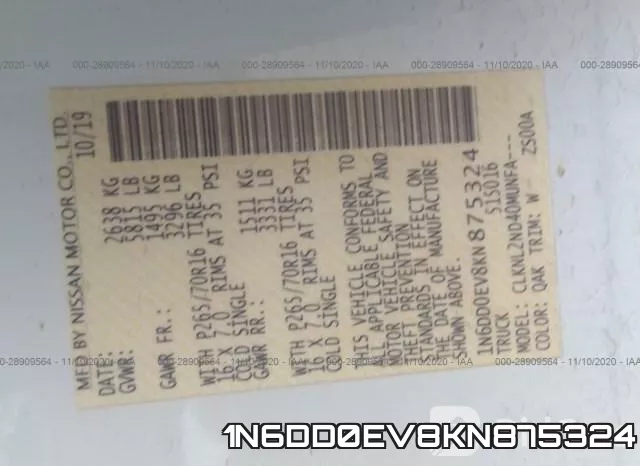1N6DD0EV8KN875324 фото 9