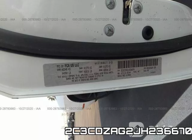 2C3CDZAG2JH236670 фото 9