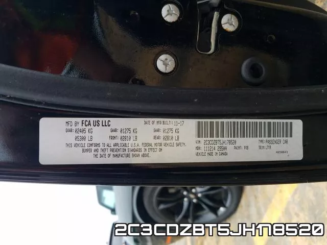 2C3CDZBT5JH178520 фото 2